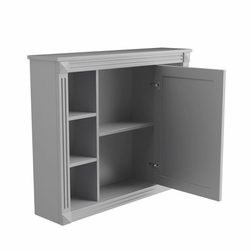 Meuble-lavabo 36 po avec lavabo supérieur, Gris, Noir