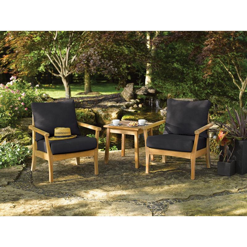 Mera Outdoor Lounge Chair, Black Onyx