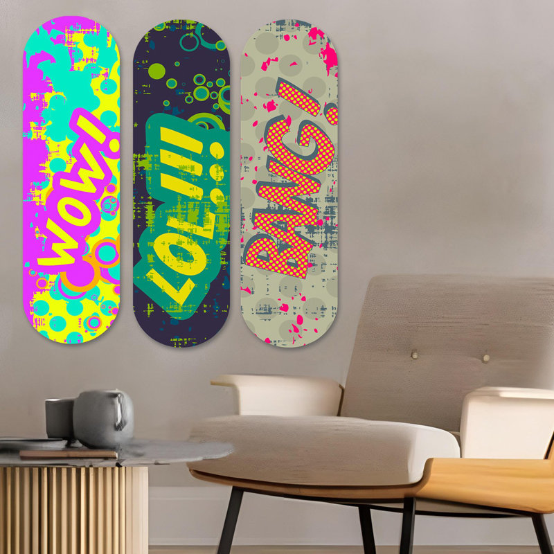 Superbe ensemble de peinture décorative en panneau de fibres à densité moyenne (3 pièces), imprimé UV, 27,6 x 27,6 pouces au total | 100% panneau de fibres à densité moyenne, épaisseur: 0,3 pouce | Parfait pour le salon, la chambre à coucher ou le bureau | Art mural accrocheur