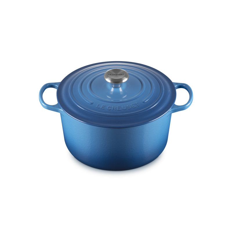 Le Creuset Signature Enameled Cast Iron Deep Round Dutch Oven 6.5 Qt., Marseille, 6.5 quarts, Marseille
