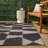Olesia Modern Geometric Abstract Two-Tone Black/Cream Indoor/Outdoor Rug-1741255834