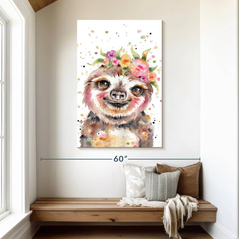 Brampt Little Sloth, 48" H x 32" W