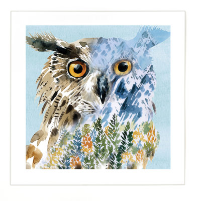 Owl by Louise Nisbet - No Frame Print