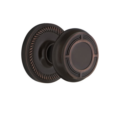 Rope Rosette with Mission Door Knob