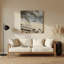 Hawaiian Beach Neutrals Grey Metal Wall Art-1115338835