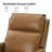 Nurbanu 29.5" W Top Grain Leather recliner-440069290