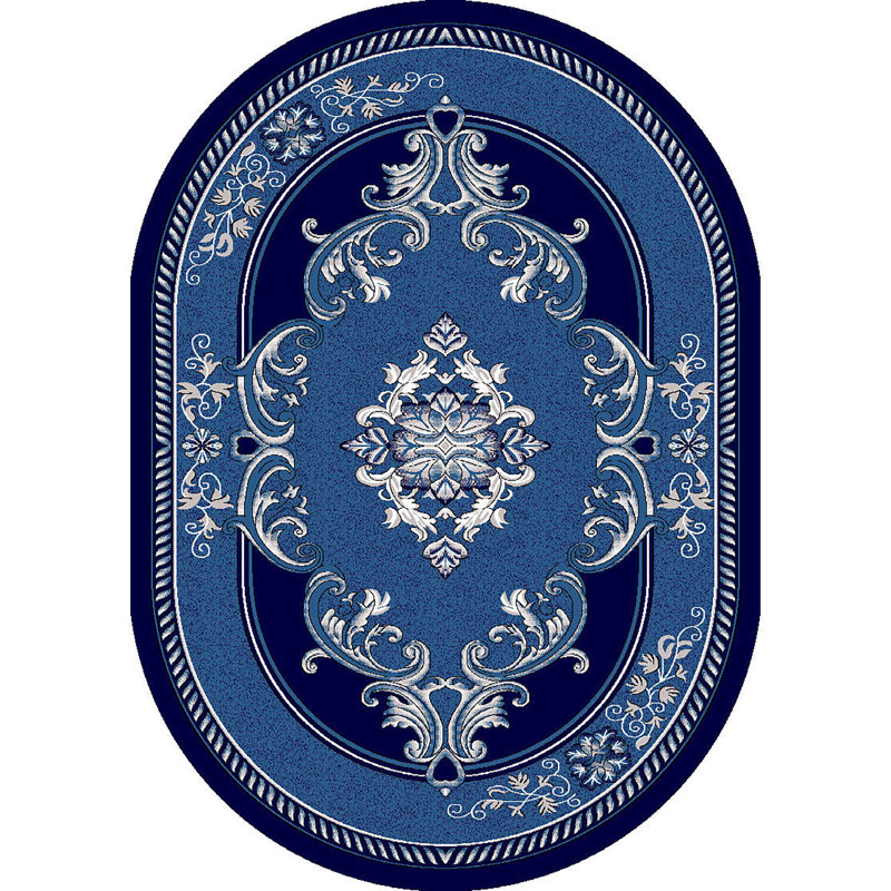 Ramsel Performance Oriental Indoor Rug, Oval 6'6" x 9'2"