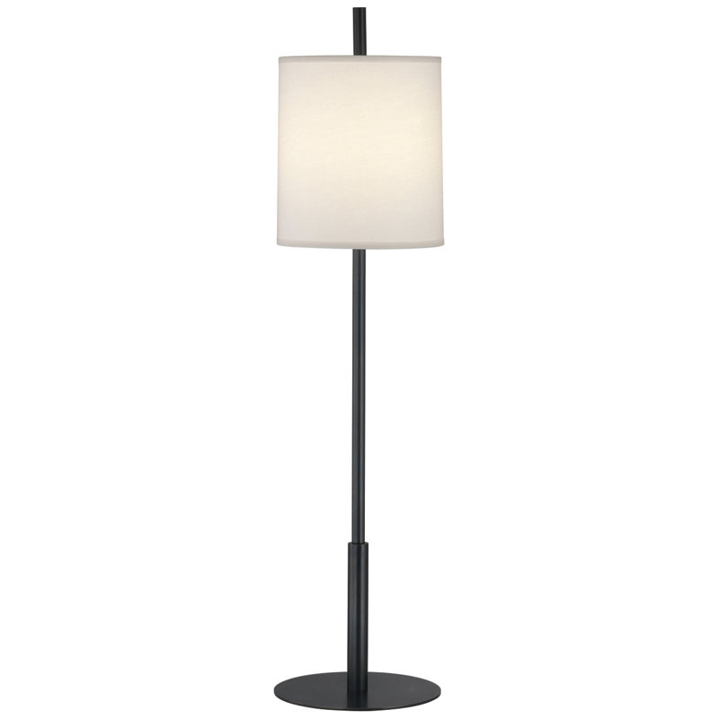 Echo Buffet Table Lamp, Deep Patina Bronze, Off-White