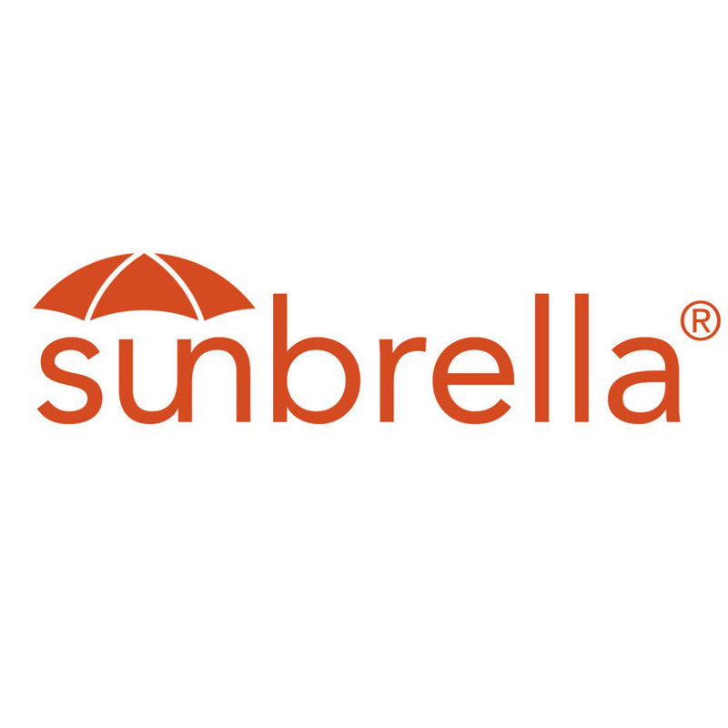 Olen Sunbrella® Box Cushion Ottoman Slipcover, Sterling Charcoal Polyester Blend