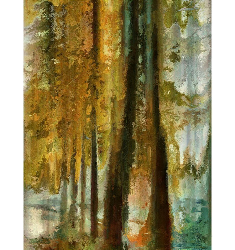 «Golden Forest II», reproduction d'affiche par Ronald Bolokofsky (18 x 24) FAS1091
