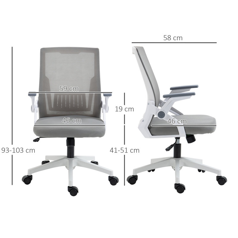 Biagiano Mesh Office Chair, Grey