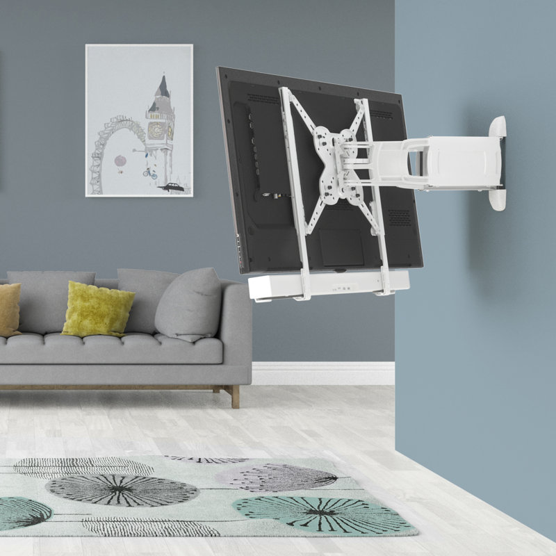 Universal & Sonos Adjustable Soundbar Mount for TVs, White