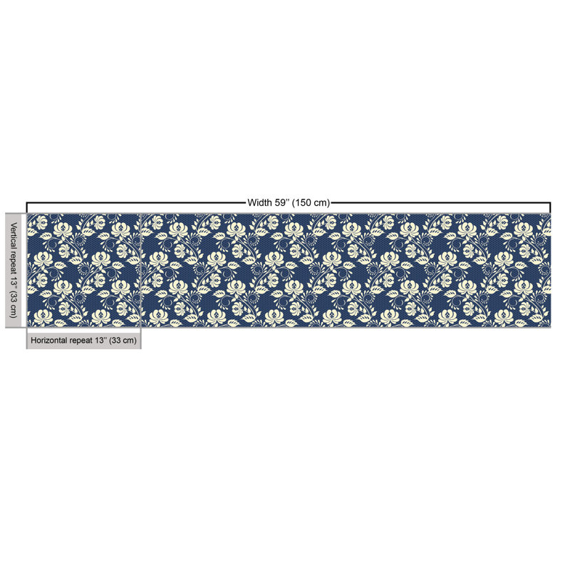 Chinemelum Curved Leaves and Blooms Multi-purpose Fabric