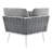 Modway Stance Outdoor Patio Woven Rope Aluminum Small Sectional Sofa-1699754699