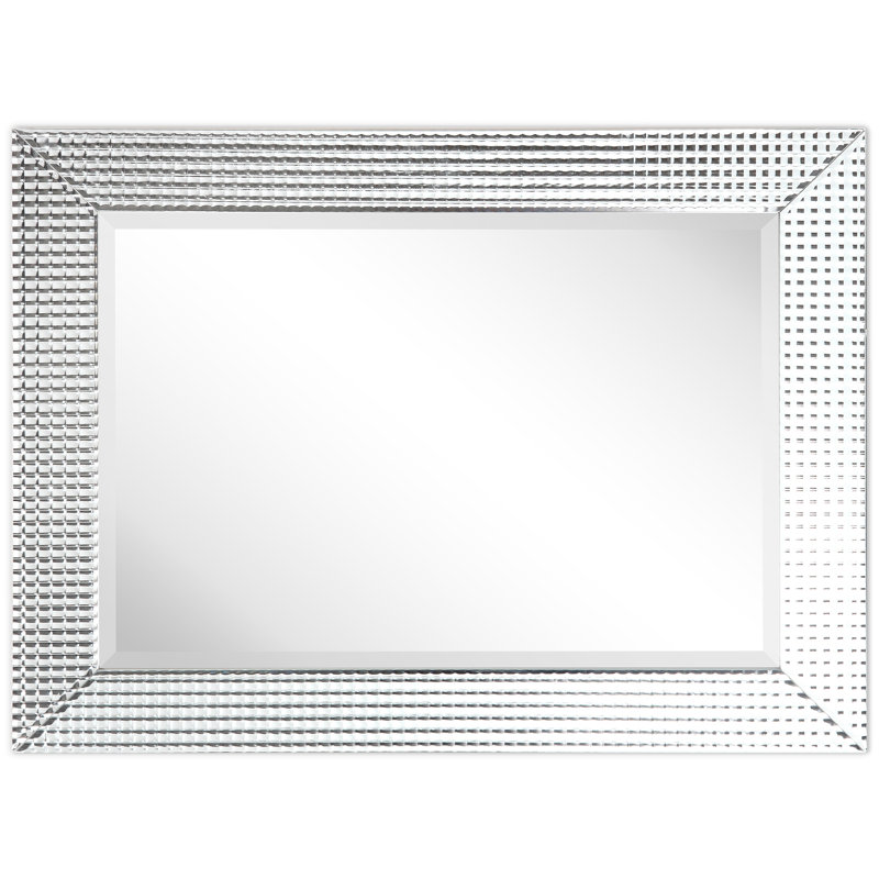 Patric Glass Rectangle Mirror, 40" H x 30" W