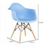 Chaise de salle à manger en plastique Hermina avec pieds en bois de hêtre-1802744510-1841544041