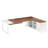 70.8-Inch Executive Desk With 55-Inch File Cabinet