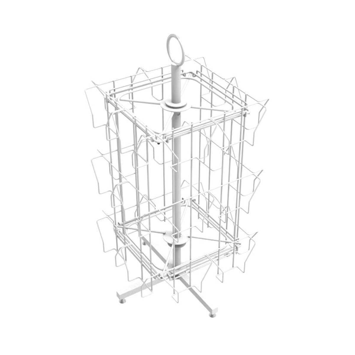 The Holiday Aisle® 24 Pocket 5X7 Greeting Card Rack Post Card Display ...
