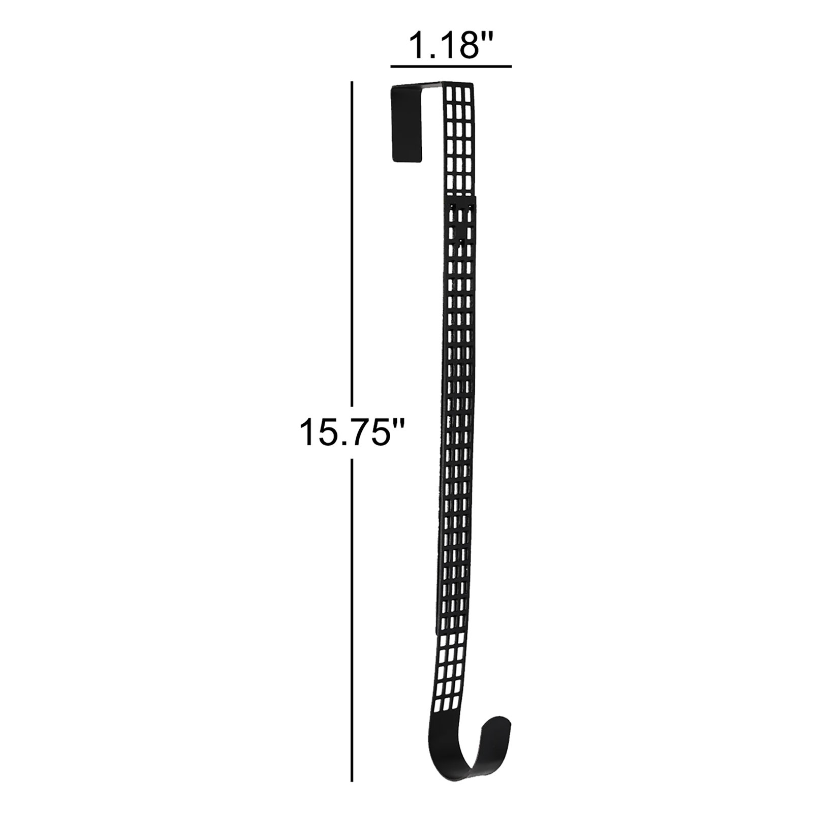 Hook and Lattice Wreath Hanger, 15.75" H x 4.33" W x 1.18" D
