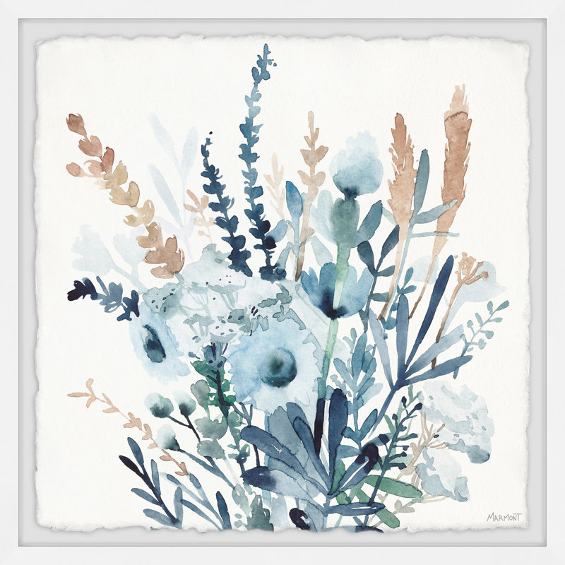 Bouquet Of Flowers - Single Picture Frame Painting, 30cm H x 30cm W x 3.81cm D