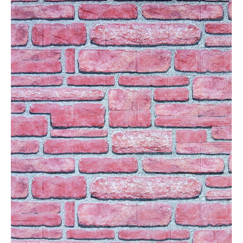 Panneau mural 3D rouge 28 po x 28 po (paquet de 5)