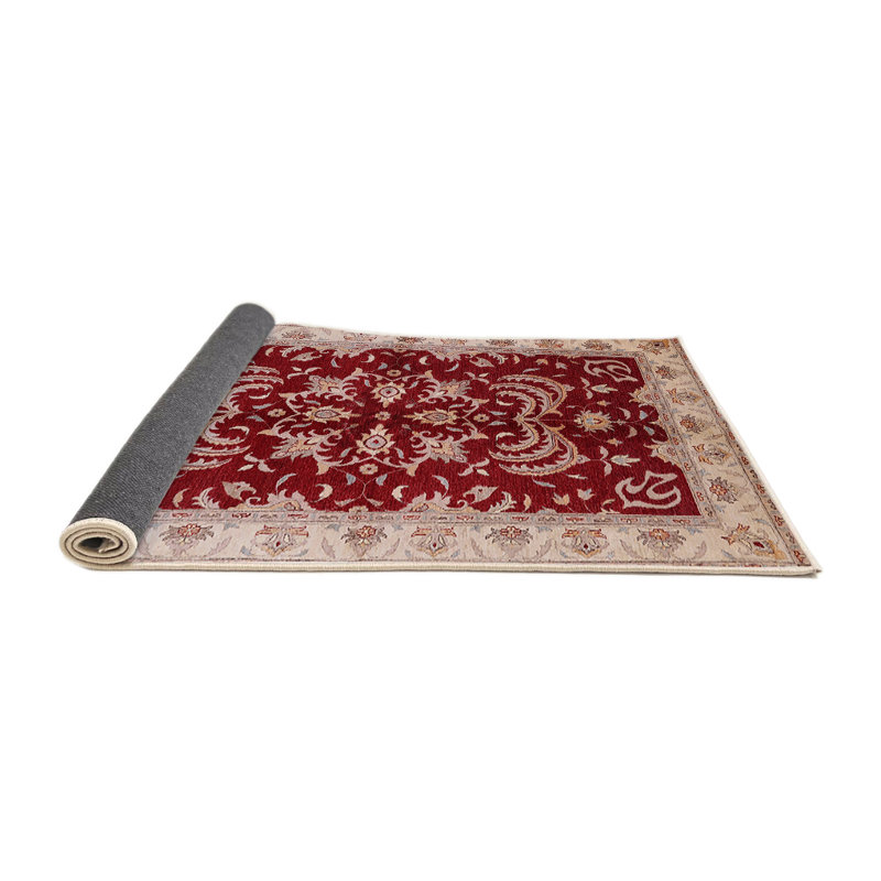 Tapis oriental rouge / ivoire Boghos, Rond 3 pi