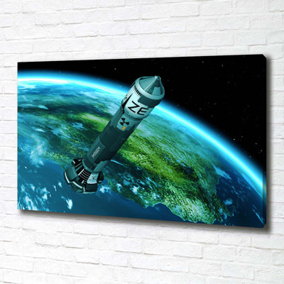 Nuclear Missile - Wrapped Canvas Print