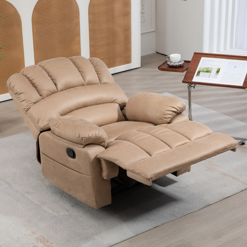 Fauteuil inclinable Waynette, Tissu jaune