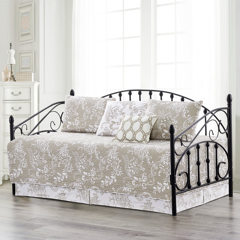6 Piece LA Boheme Daybed Cover Set, Taupe