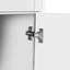 Armoire de rangement haute avec 8 portes et 4 tablettes blanches pour une solution de jeu efficace pour la maison, le salon, la chambre à coucher, la salle de bain, la cuisine et le bureau