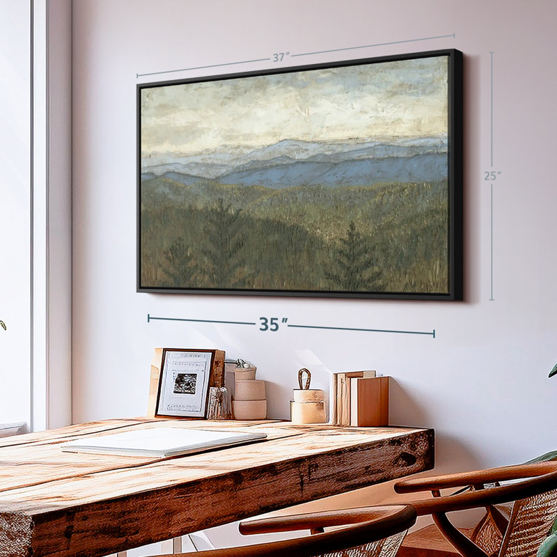 «Blue Ridge View I, reproduction sur toile», H 25 po x l 37 po
