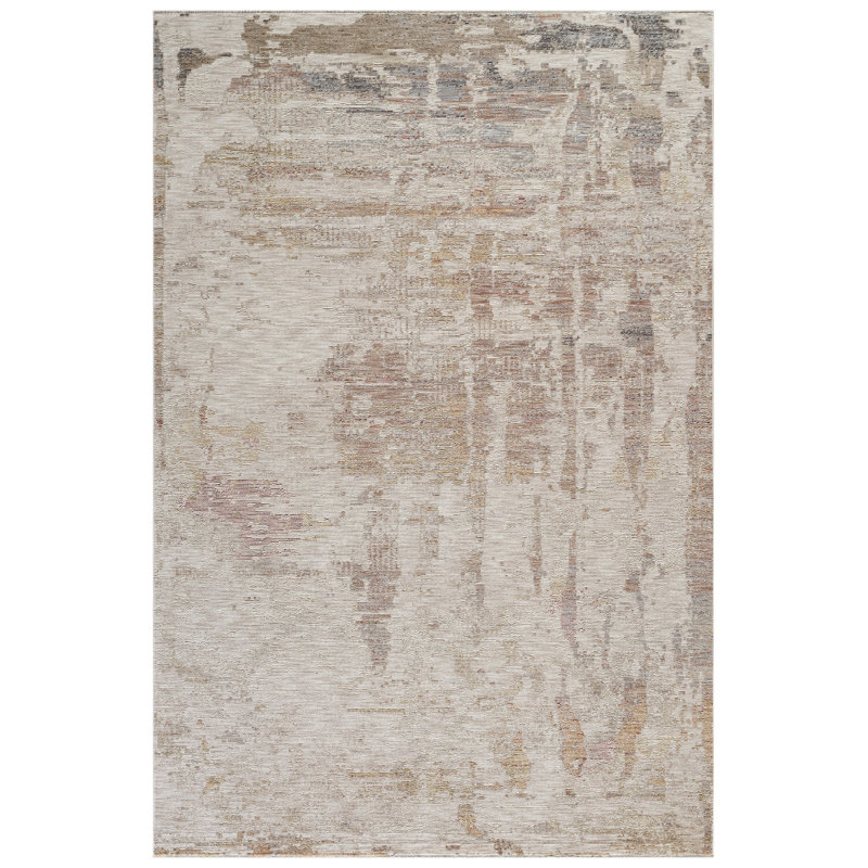 Tapis turc à motif abstrait Seaon Easton, Rectangle 3 pi 3 po x 5 pi 1 po