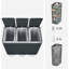 Steel Step On and Odour Seal Multi-Compartment Rubbish & Recycling Bin - 14.27 L-58265601