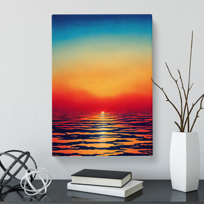 Japanese Sunset Watercolour Vol.2 - Wrapped Canvas