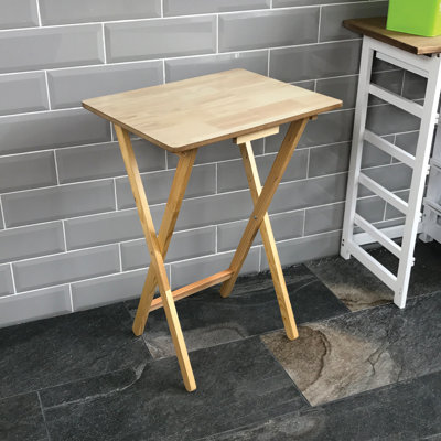 37cm Solid Wood Rectangular Folding Table