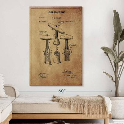 Tire-bouchon breveté sur toile