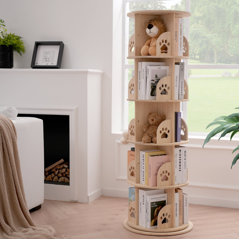 Rodell Bookcase, (5 Shelves) 62.5"H x 20.5"W x 20.5"D, Bear Claws