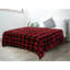 Jeté en chenille pour canapé-lit, carreaux Buffalo écossais noir et blanc, 60 x 80-94571969-94571967-94571979