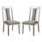 Branson Columbard Slat Back Side Chair in Weathered White And Warm Gray