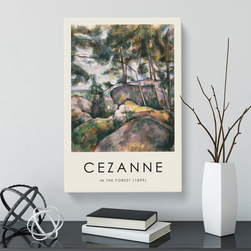 Rocks in the Forest Print by Paul Cezanne - Wrapped Canvas, 76cm H x 50cm W x 3cm D