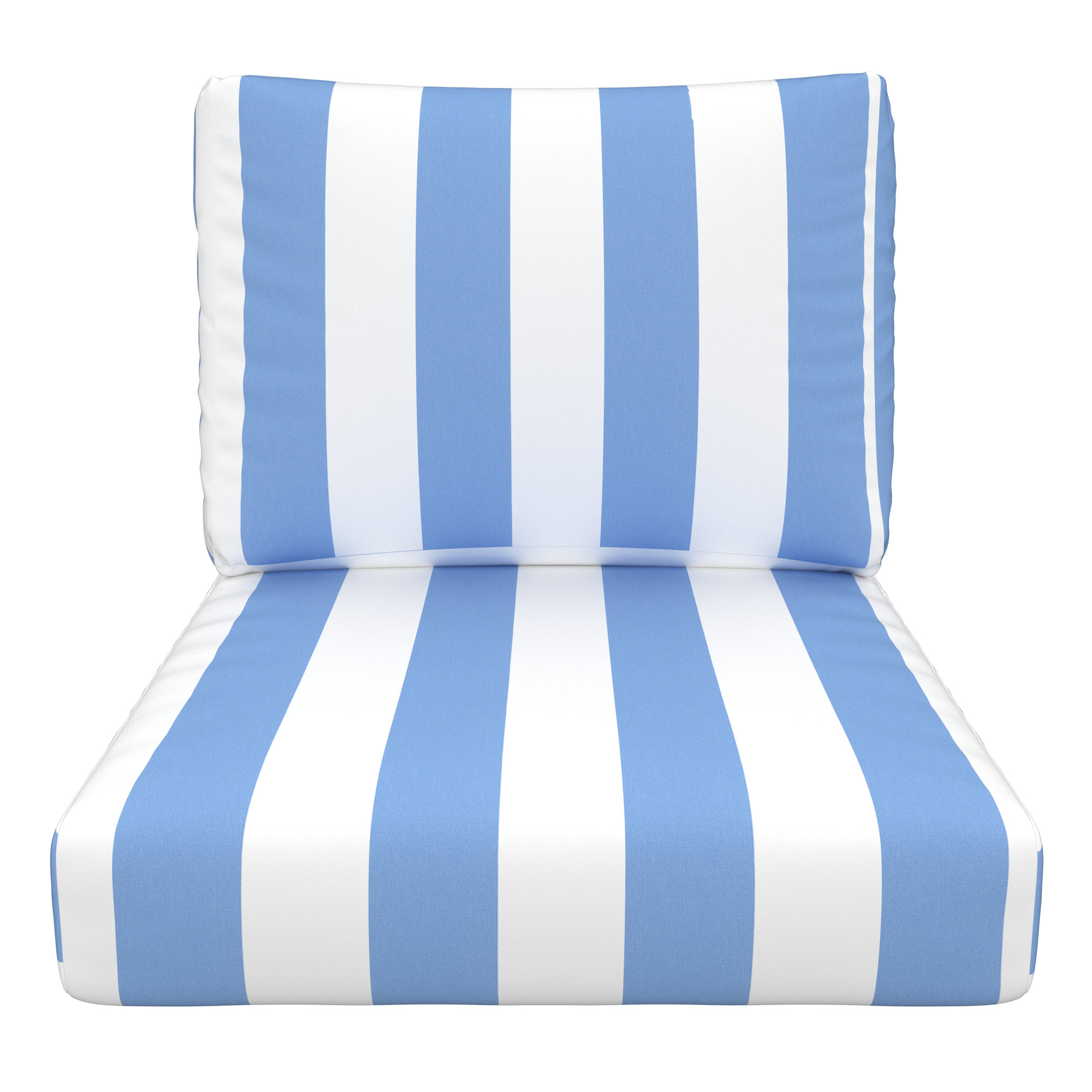 Amala Indoor/Outdoor Sunbrella® Cushion, 25" W x 5" D, Sunbrella Refuge Coral