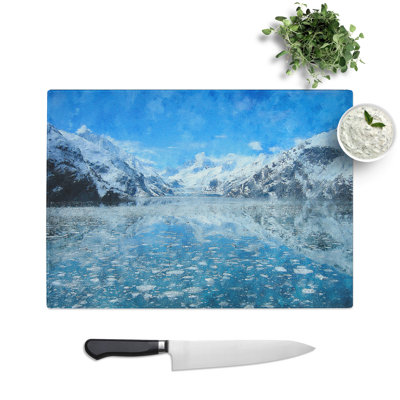 Alaskan Mountain and Lake Vol.2 Painting Chopping Board