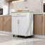 32.8" Kitchen Island Cart – Compact Storage + Towel Rack-1300224527