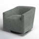 Whittle Upholstered Swivel Barrel Chair
