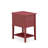 Valencia Nightstand - Rectangle Modern End Table with 2 Drawers for Bedroom, Burgundy-1973911341