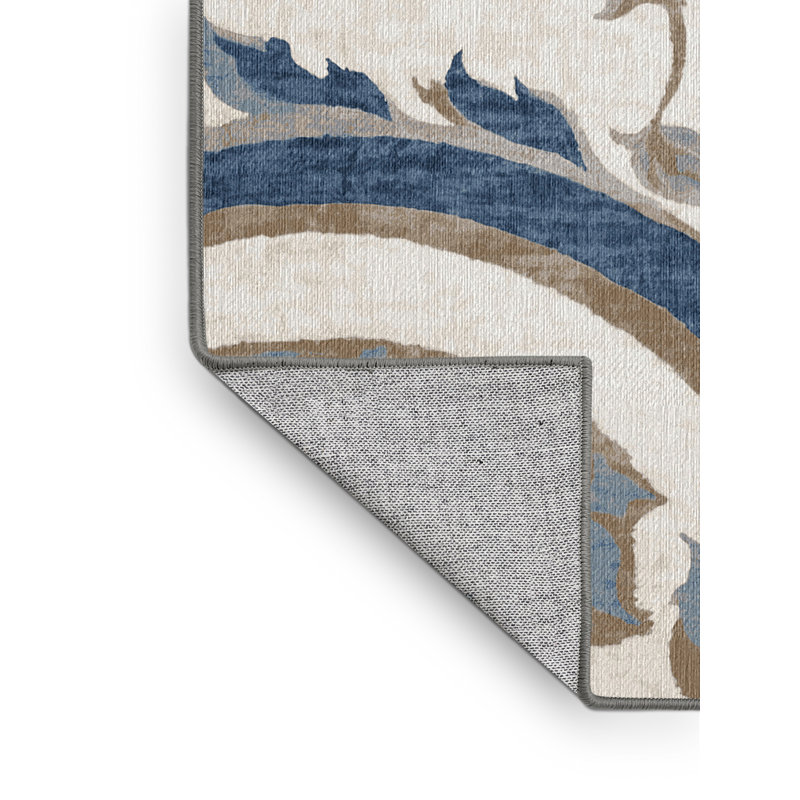 Machine Washable Gray Area Rug, Rectangle 8' x 12'