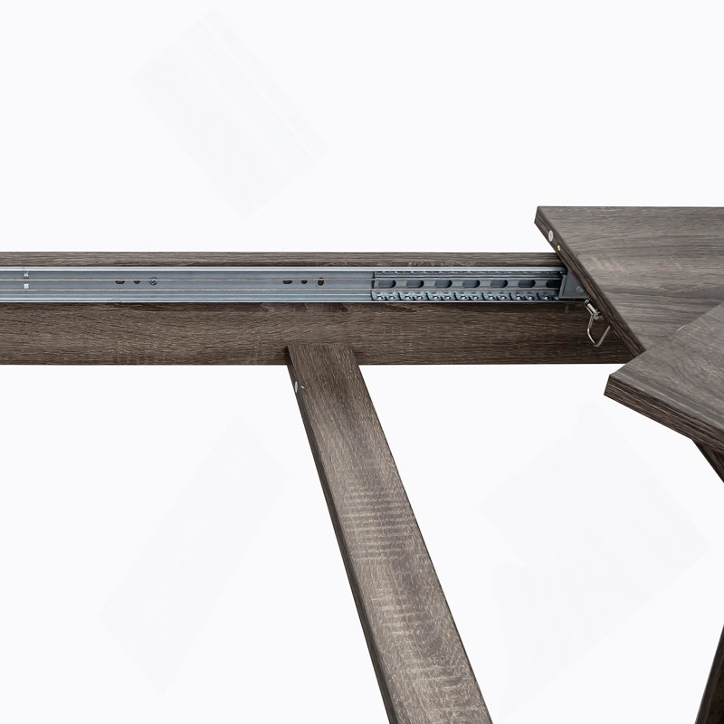 Dining Table , 106.3 In  Large Extendable Kitchen Table