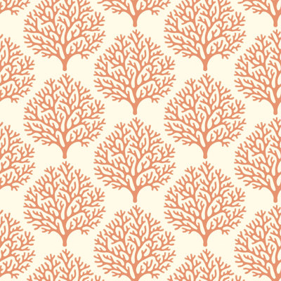 Beach Coral - Red Clay Wallpaper