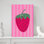 «Hello Strawberry Playful Vibrant Contemporary», art mural