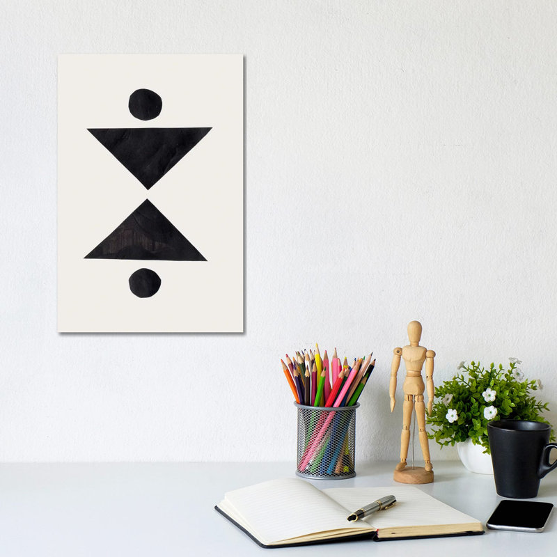 Triangle In The Mirror by EnShape - Wrapped Canvas Print, 20.32 cm H x 30.48 cm W